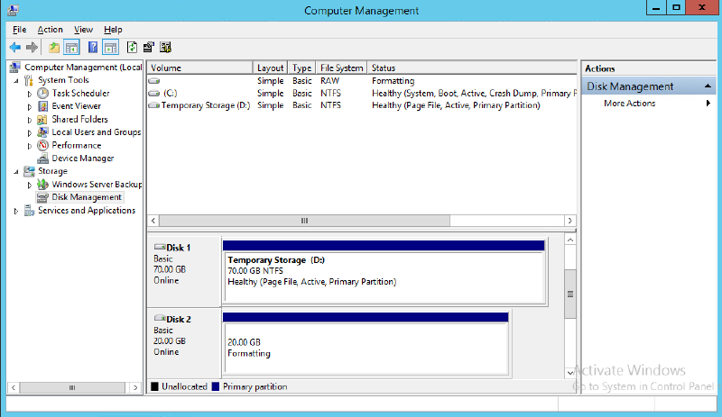 dc add disk