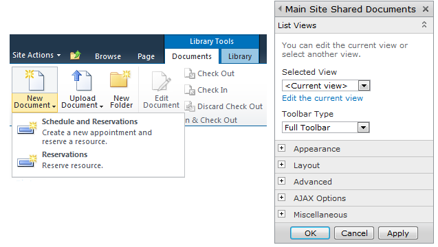 broken menu with web part settings