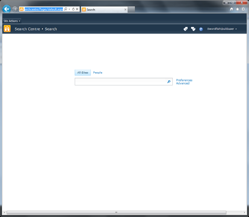 default searchcentre